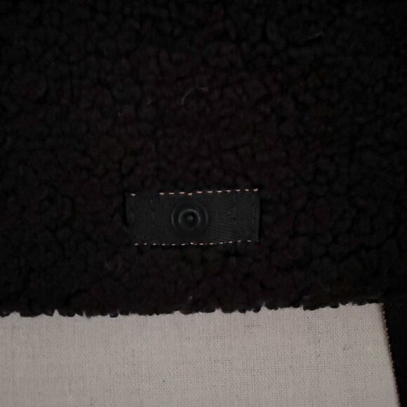 Rag and Bone black teddt bear fur phone pouch crossbody NWOT - Picture 7 of 9